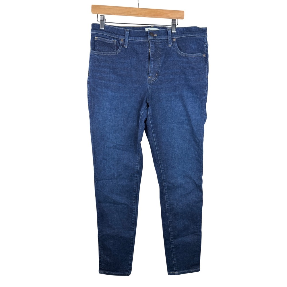 Madewell 9" Mid‎ Rise Skinny Jeans size 32 Blue
